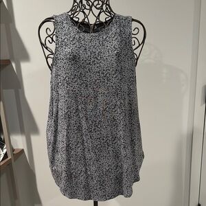 Gray Leopard Print Women's Top